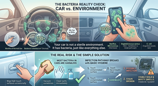 Car Interior Bacteria: What's Actually Living on Your Seats