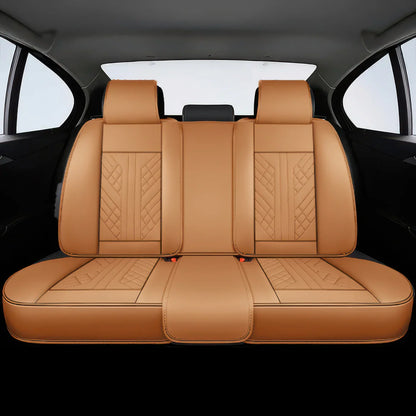 Premium Car Seat Covers - Brown | Waterproof Leather Car Seat Covers