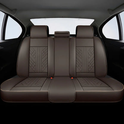 Premium Car Seat Covers - Coffee | Waterproof Leather Car Seat Covers