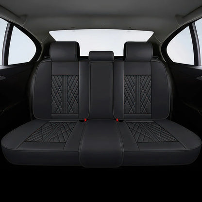 Premium Car Seat Covers - Black | Waterproof Leather Car Seat Covers